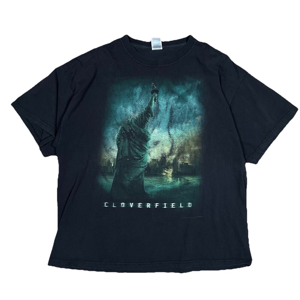 Cloverfield Movie Promo T-Shirt Size 2XL Horror Sci-fi 2008 Vintage Y2K Grail 👽